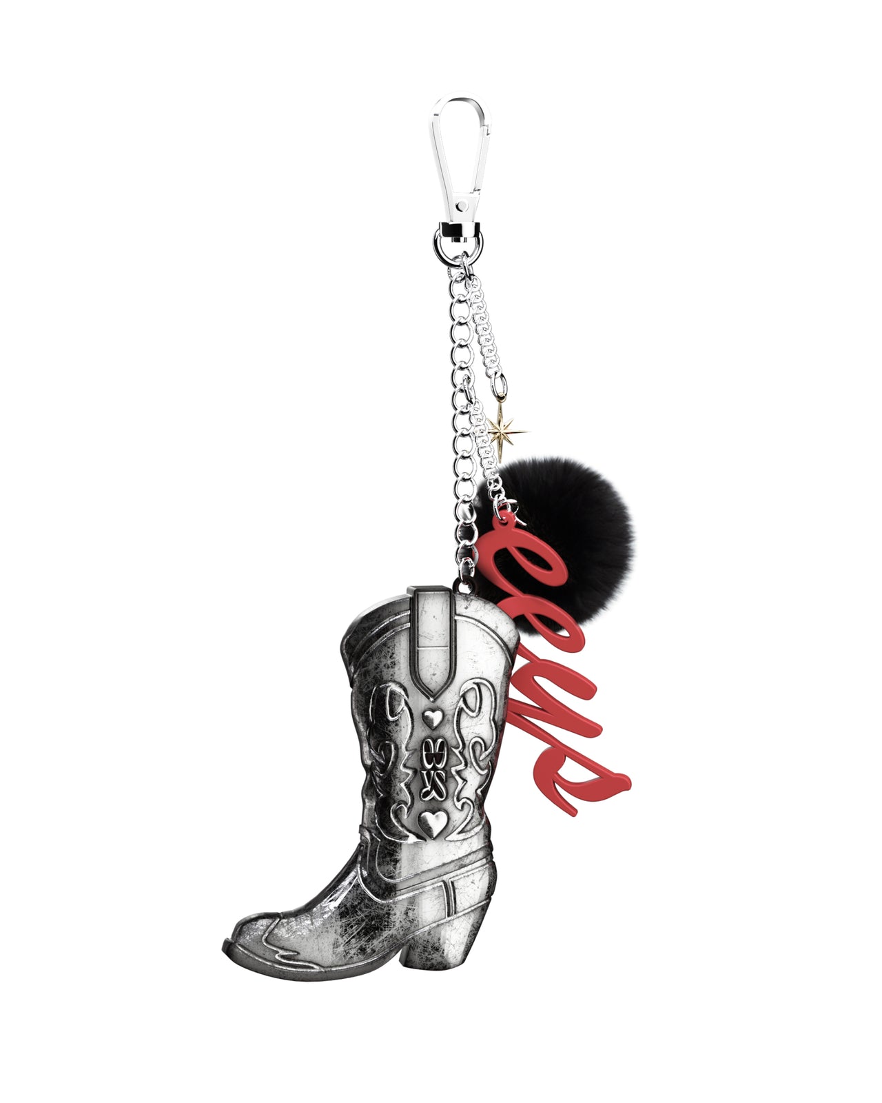Metal Boots Key Ring