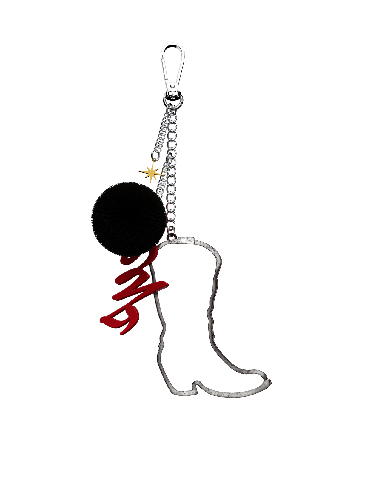 Metal Boots Key Ring