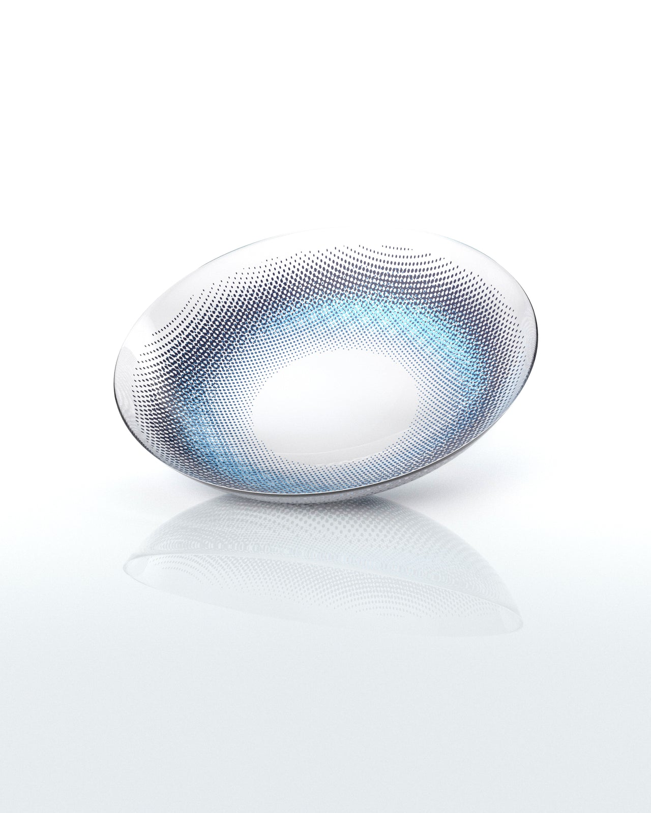 EEYS Lens MOON Nova Blue Korean color contact lens worn look