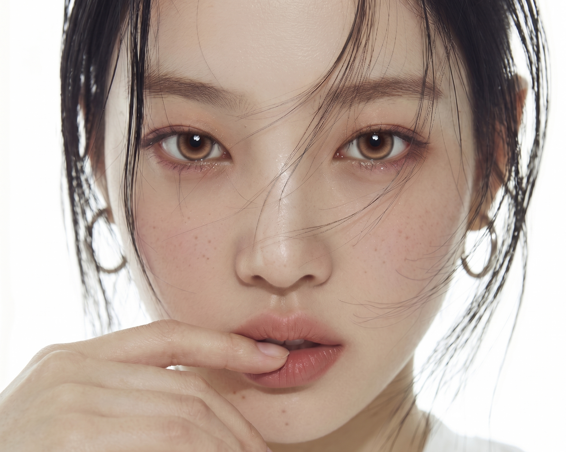 Vintage Leather deep brown color contact lens