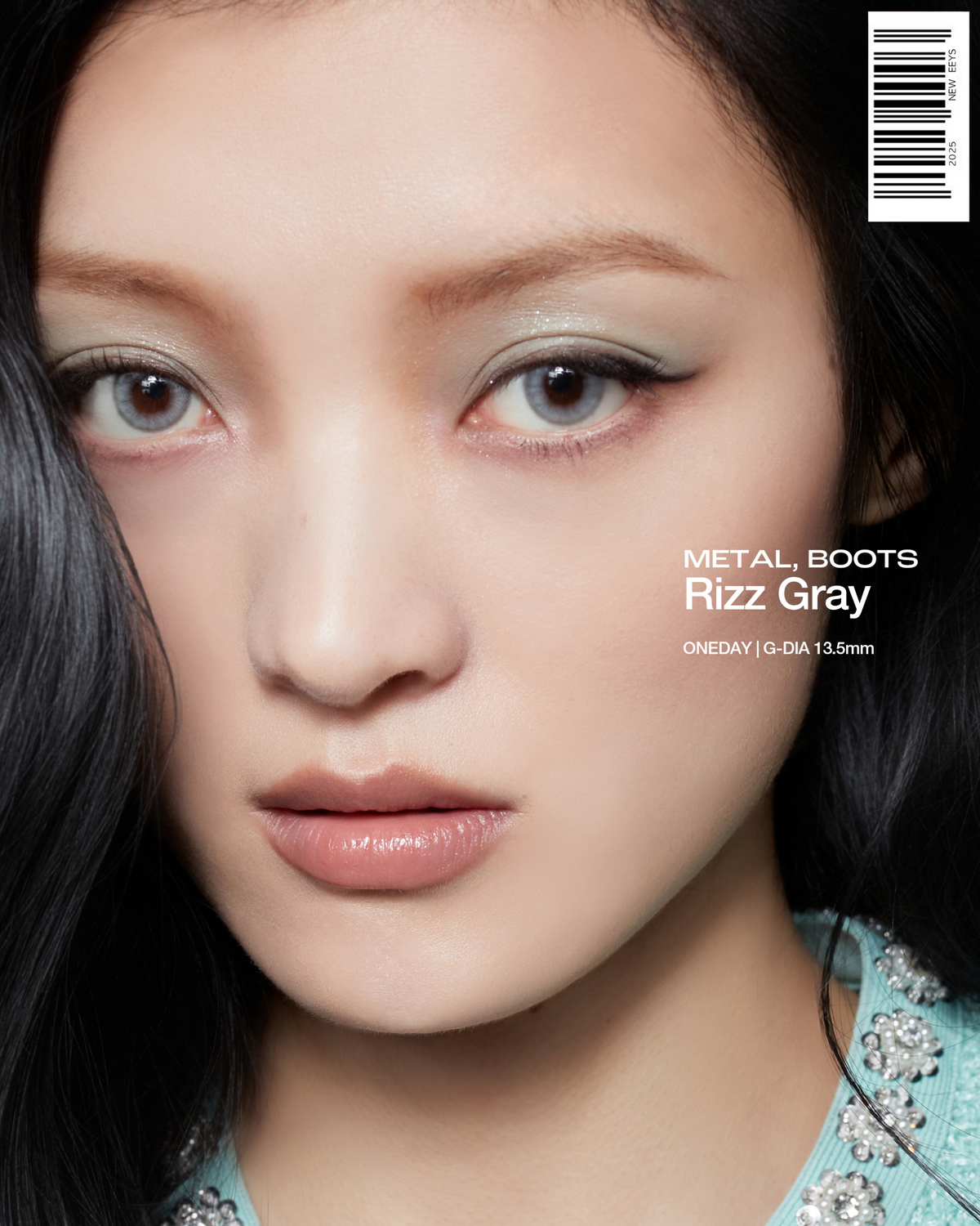 EEYS Lens Metal Boots Rizz Gray color contact lens