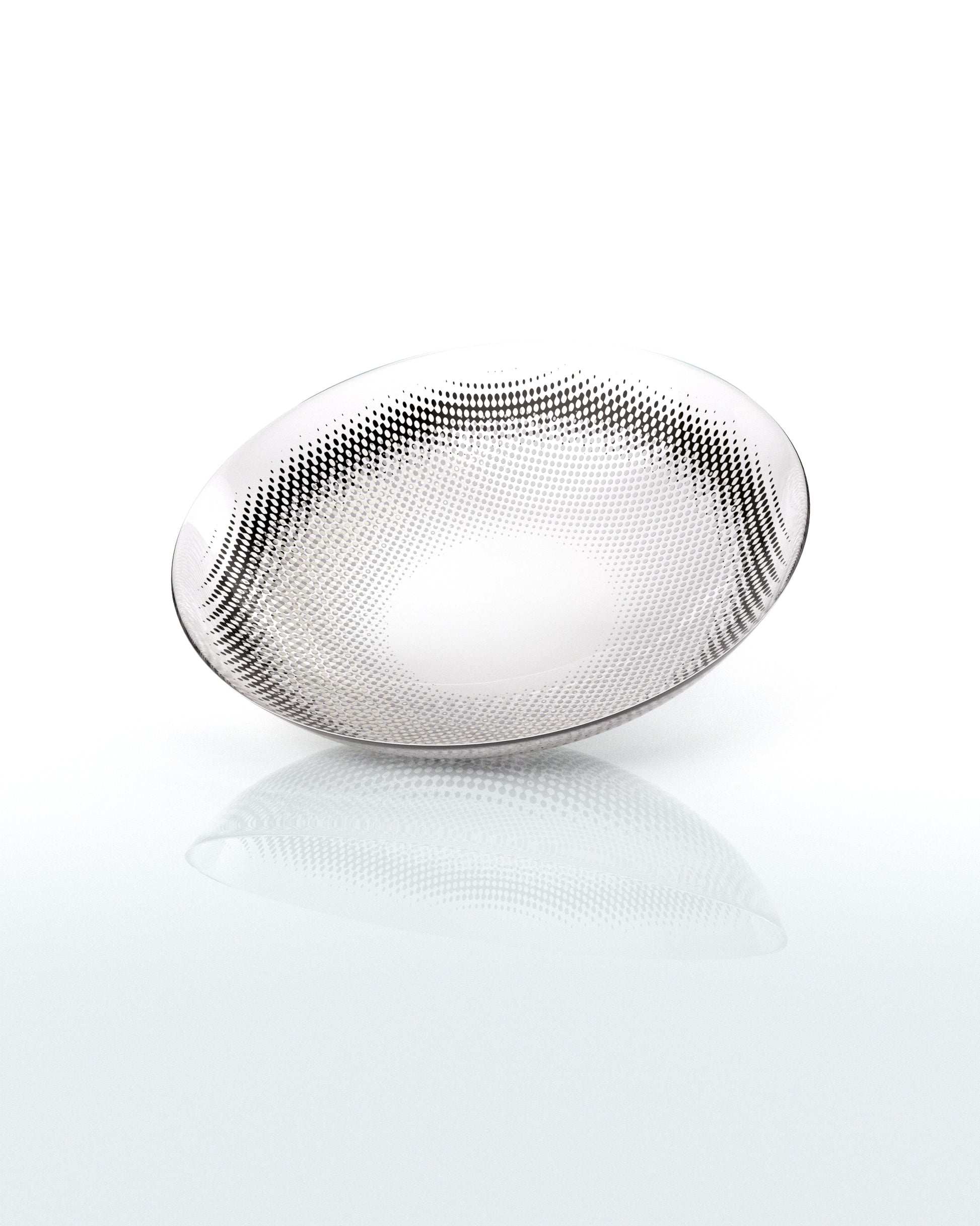 Satin Velvet color contact lens dot graphic showing natural blended iris pattern in soft brown shade by eeys Lens
