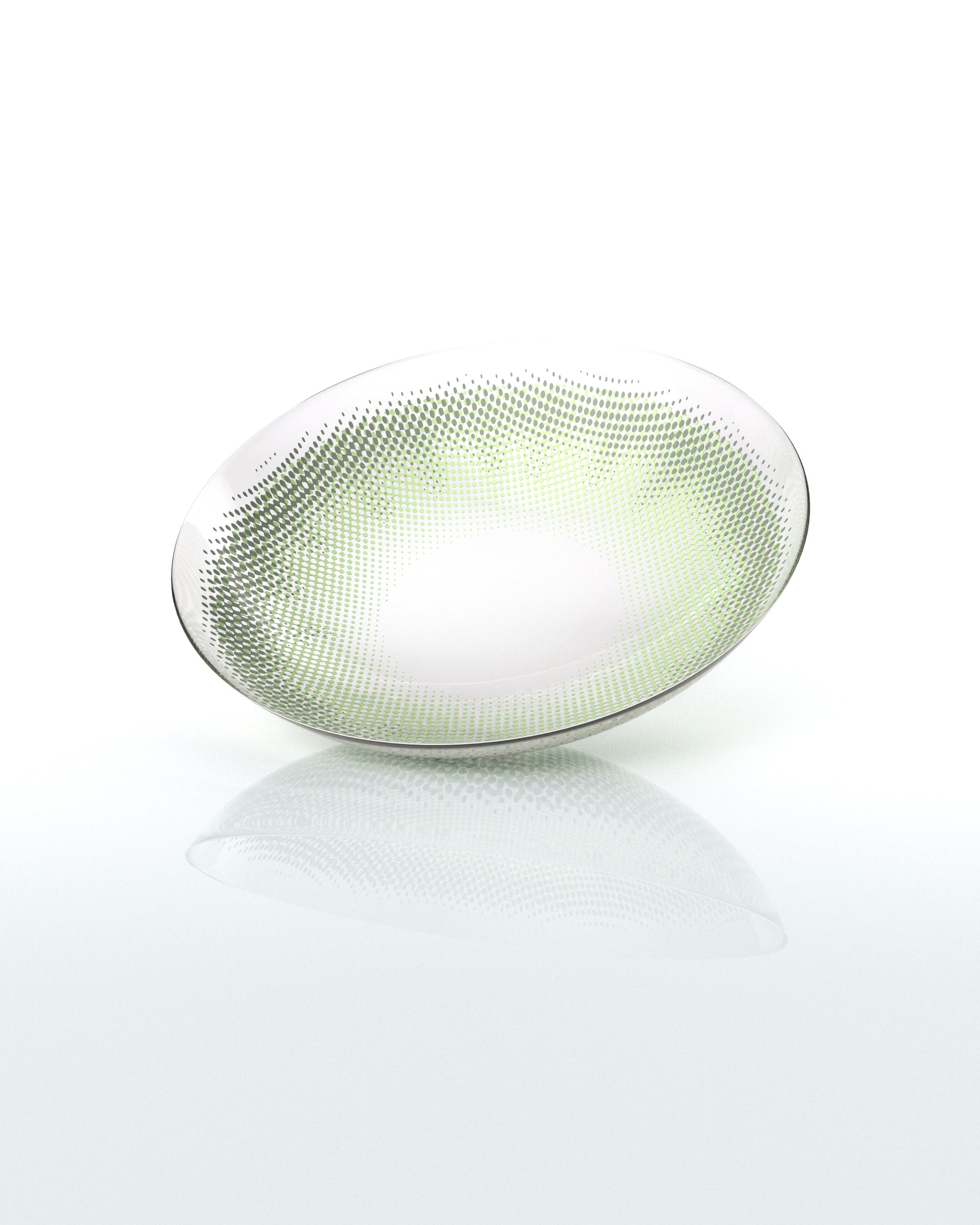 Model wearing EEYS Tease Green lenses