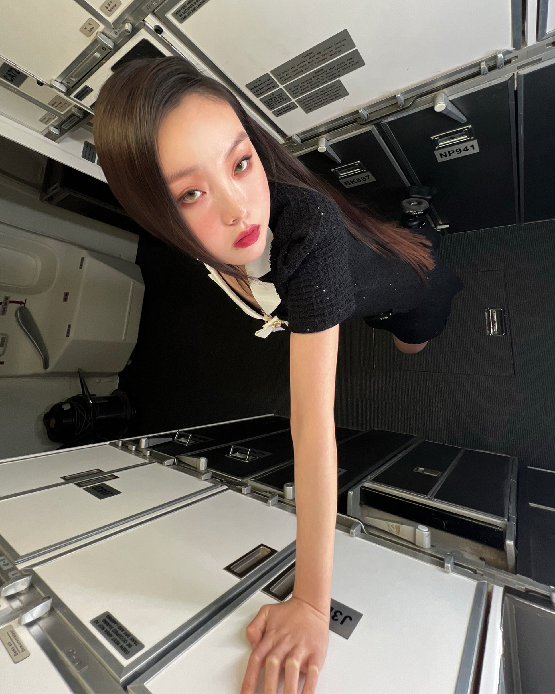 Model wearing EEYS Tease Green lenses