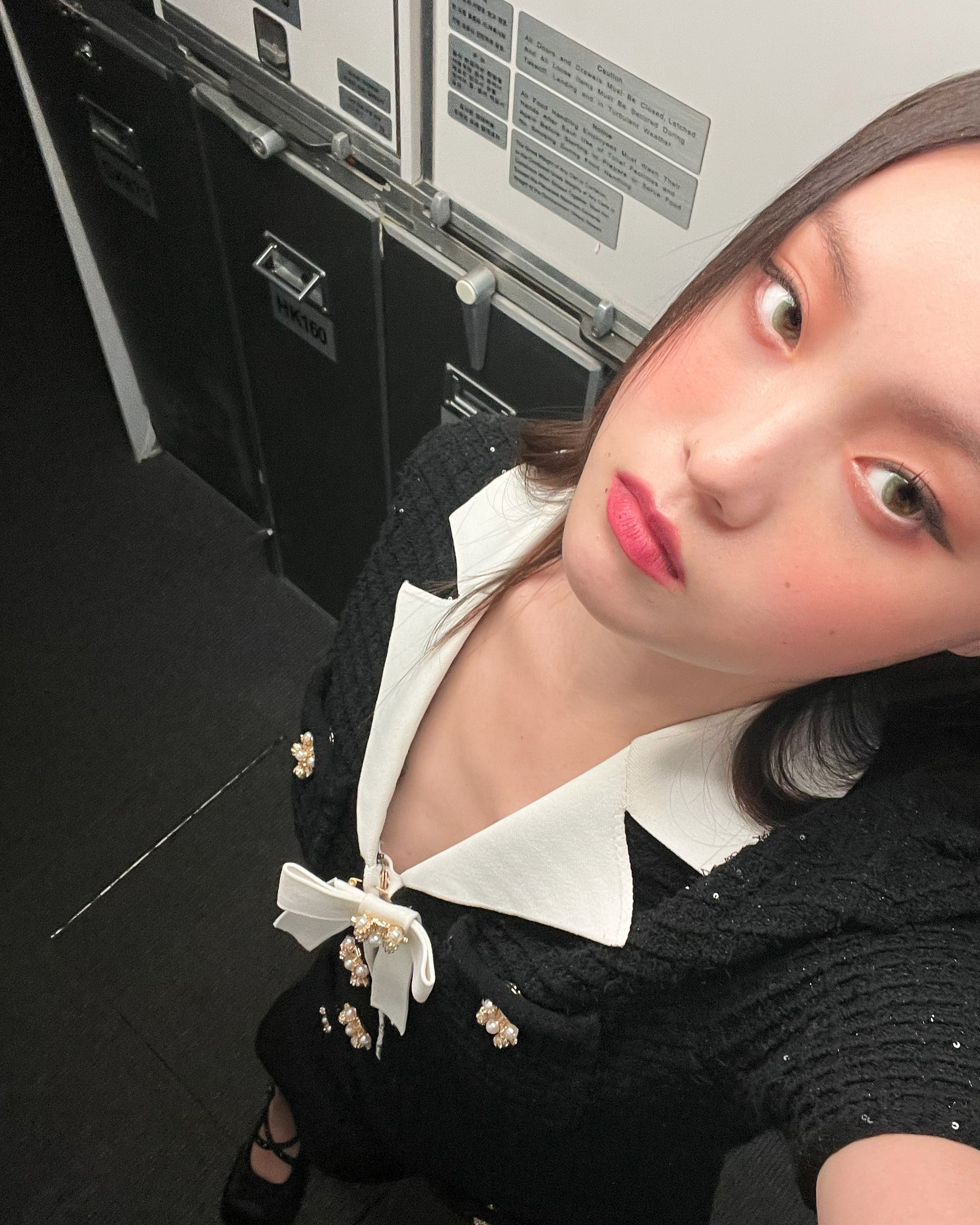 Model wearing EEYS Tease Green lenses